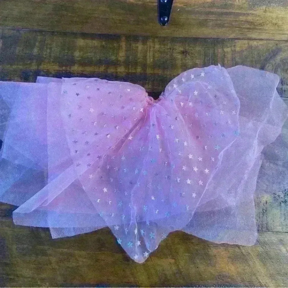 Vintage Barbie Clothes- Pink Skirt, Silver Stars - Picture 1 of 5